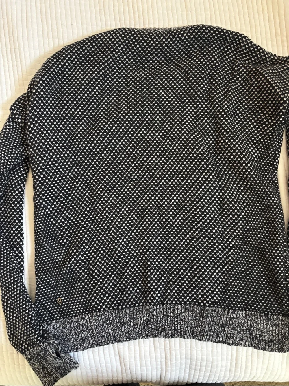 Black and White Yogi Crewneck Lululemon Sweater